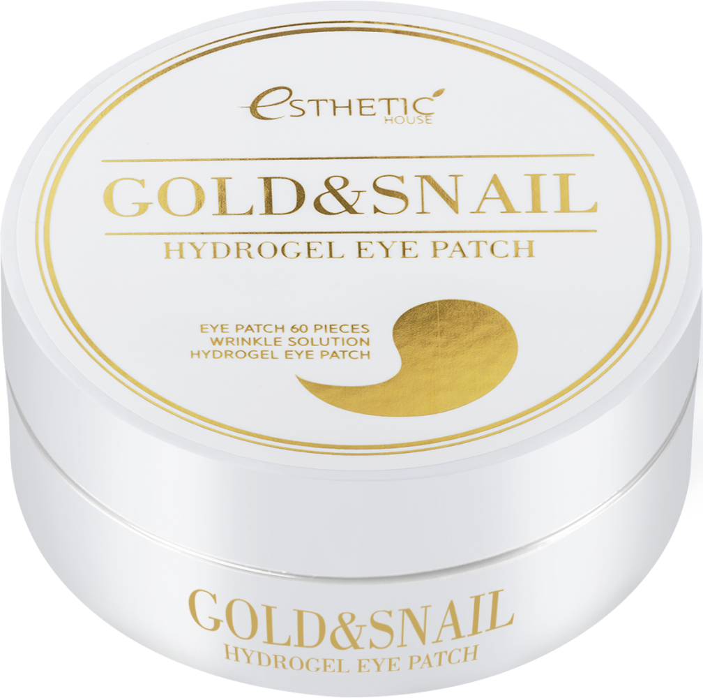 [ESTHETIC HOUSE] Гидрогелевые патчи для глаз ЗОЛОТО/УЛИТКА  Gold&Snail Hydrogel Eye Patch, 60 шт